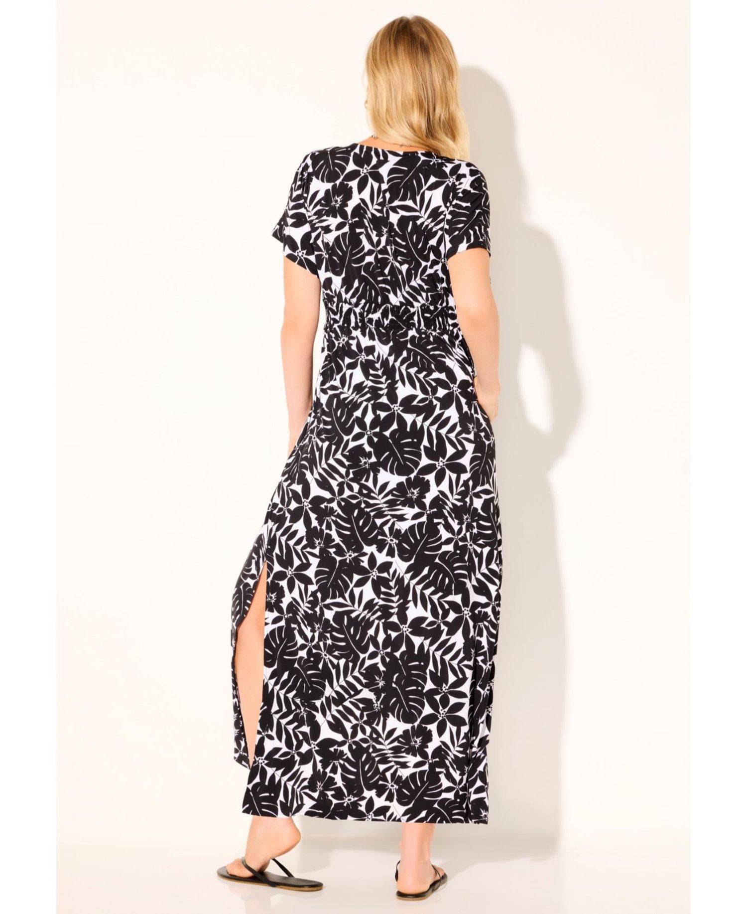 Women's Pack and Go Wrinkle-Resistant Maxi Cover Up Dress