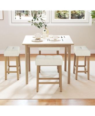 Upholstered Counter Height Bar Stools Set of 2