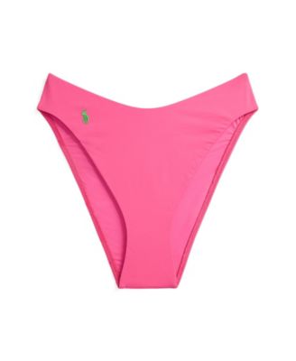 Women's Polo Ralph Lauren High Leg Scoop Bikini Swimsuit Bottom