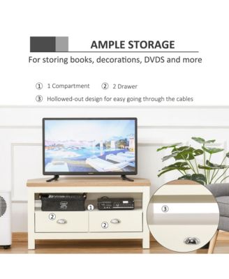 TV Up To 50" Entertainment Corner Organizer Sd Storage Cabinet