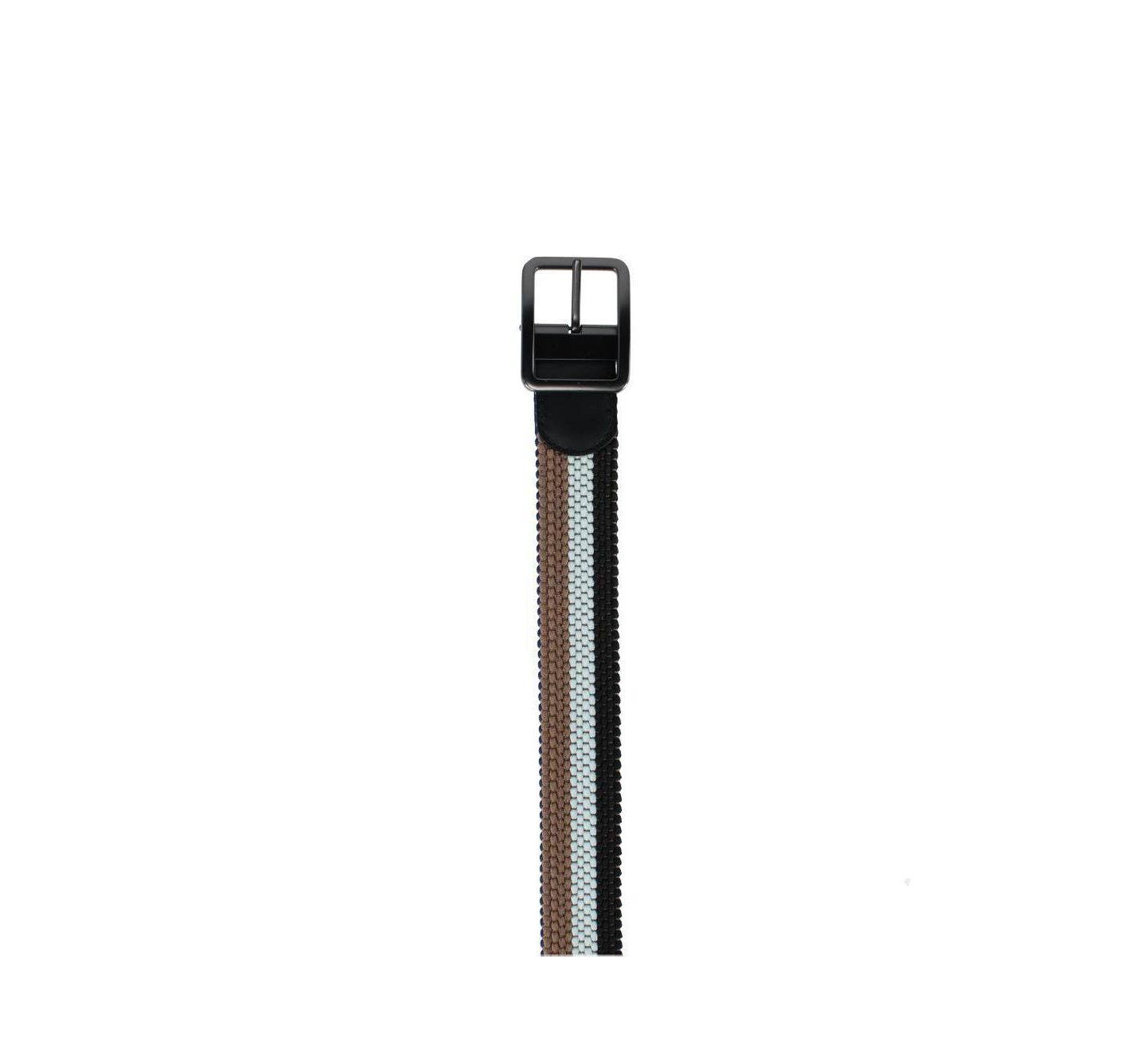 Мужской ремень TRAFALGAR Big & Tall Matias Stripe Reversible Braided Casual Golf Belt, цвет: Синий / Хаки — фото 3