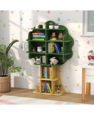Kids Bookcase Toy Storage Organizer with Open Shelves