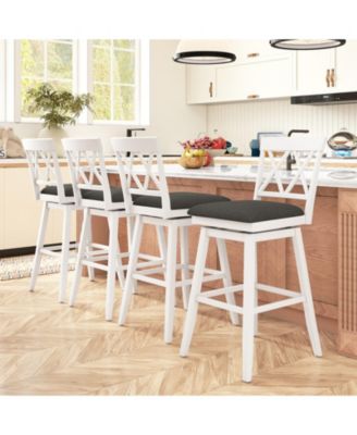 29 in Upholstered Counter Height Bar Stools Set of 2