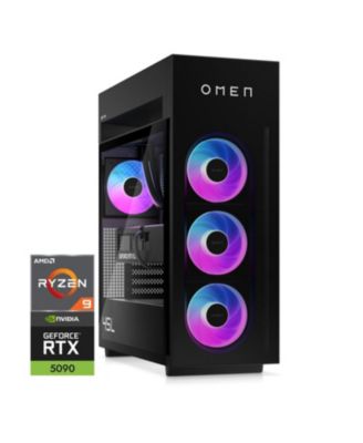 Omen MAX Tower Desktop AMD Ryzen 9 64GB RAM NVIDIA GeForce RTX 5090 4TB SSD Storage Windows 11 Pro