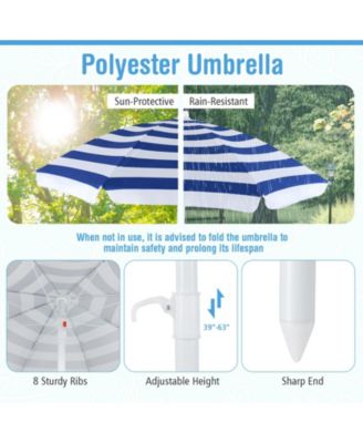 Toddler Outdoor Activity Table with Adjustable and Collapsible Umbrella.