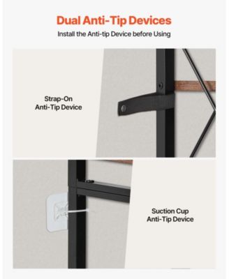 7-Tier Corner Bookshelf, 79" Tall, Metal Frame and Wooden Shelves, Industrial