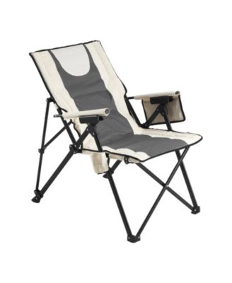 Folding Camping Chair with 3 Reclining Positions High-Back Portable Lounger for Sports Travel