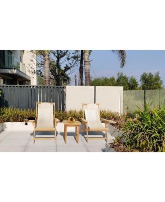 Romantic Collection Canvas Sling Chair with Cup and Wine Holder