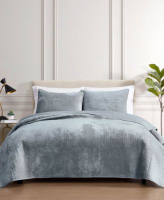 Reese Velvet 3-Piece Coverlet Set, King