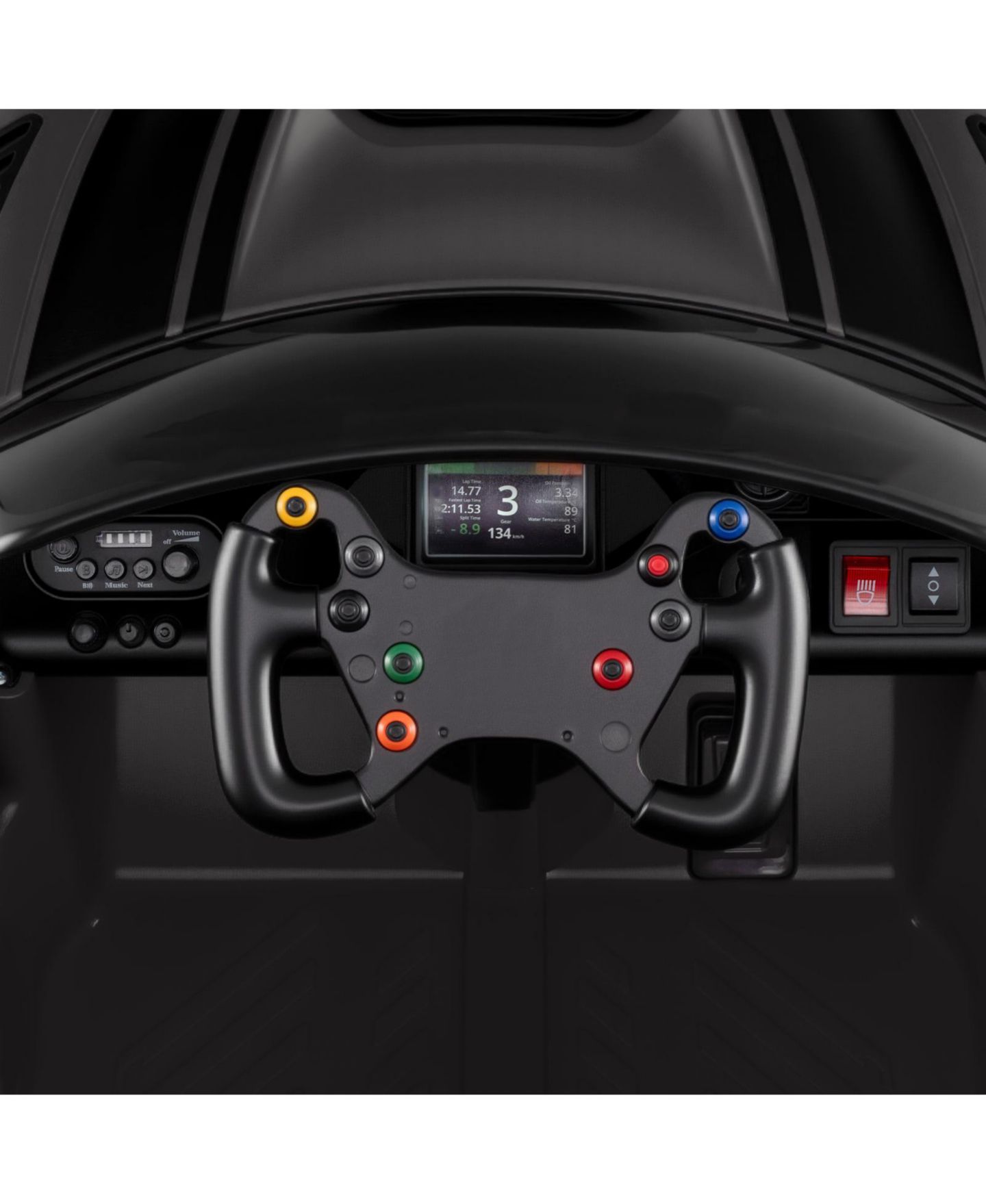 Детская игрушка Slickblue GT3 Licensed 12V Adjustable-Speed Ride-On Car, 45"L x 26"W x 17"H, от 3 лет, цвет: Чёрный — фото 5