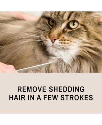 Proglide 6" Cat Deshedding Detangling Comb Dual Length Rounded Pins