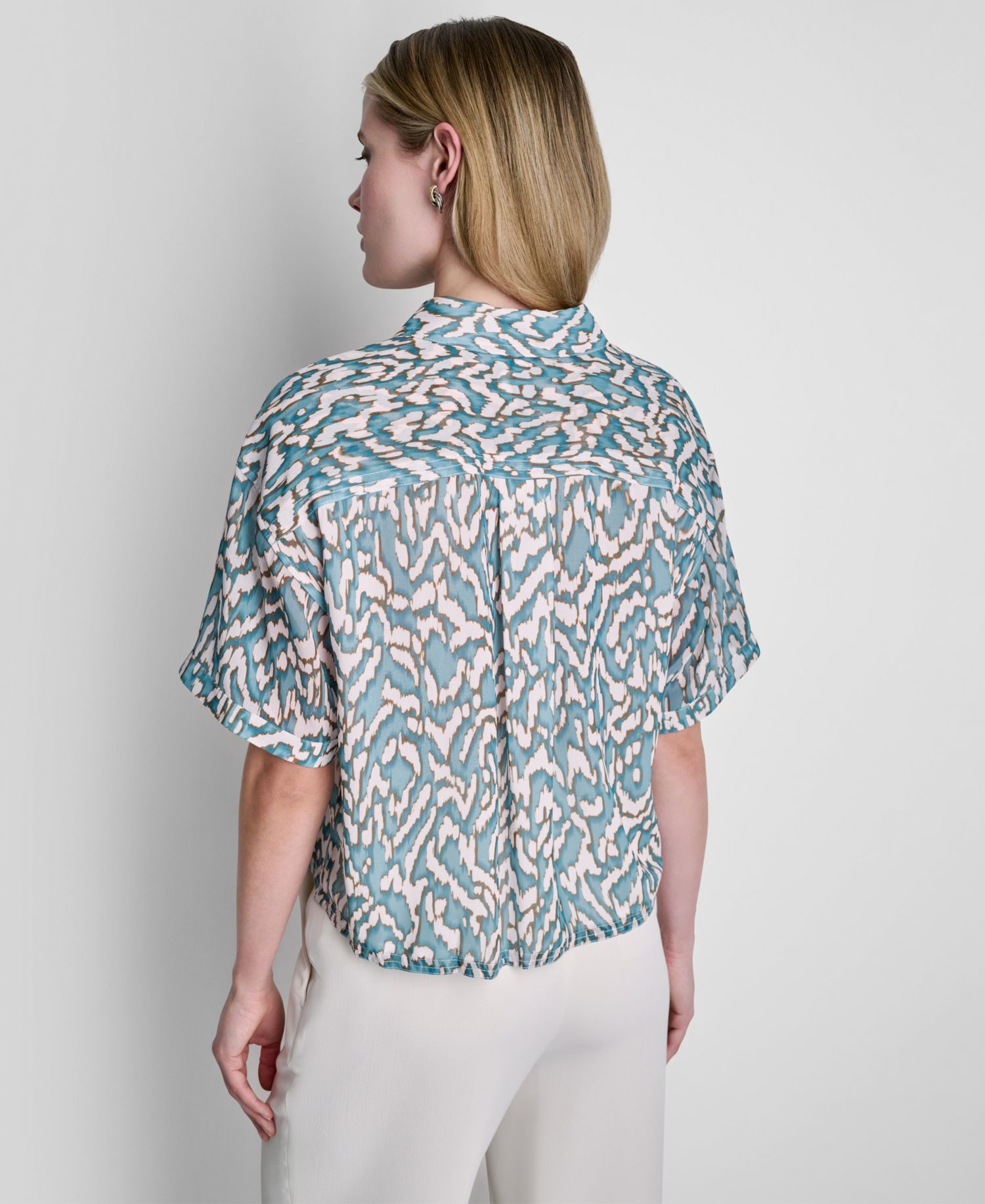 Women's Printed Short-Sleeve Shirt