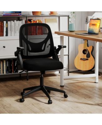 Computer Chair Ergonomic Lumbar Support Flip Up Arms