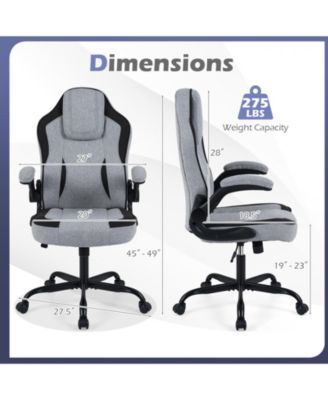 Computer Chair Ergonomic 90 Degree Flip Up Armrests