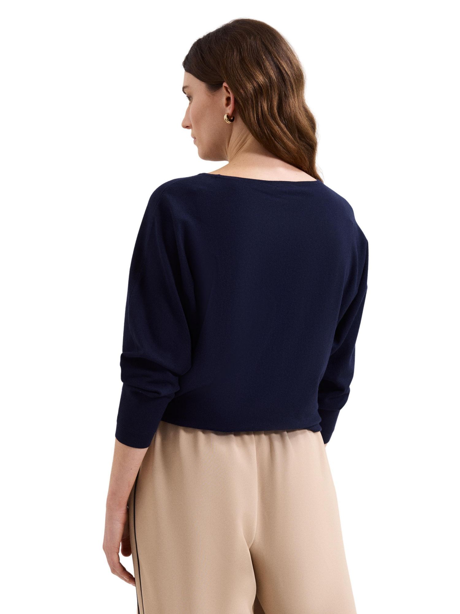 Women's Cristine Slash-Neck Knitted Jumper