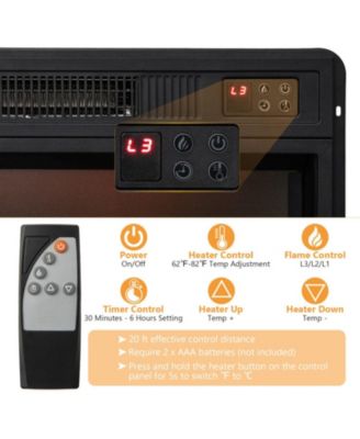 58 in Electric Fireplace TV Stand with Side Cabinets for TVs up to 65