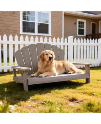 Dog Bed,Waterproof and Washable Pet Bed, Durable Resin Comfort Design, Easy to Assemble Indestructible Bed(40.24 *30.08 *20.04)