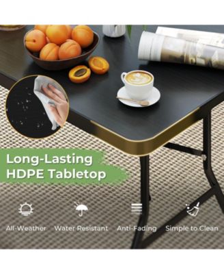Portable Folding HDPE Table with Carrying Handle