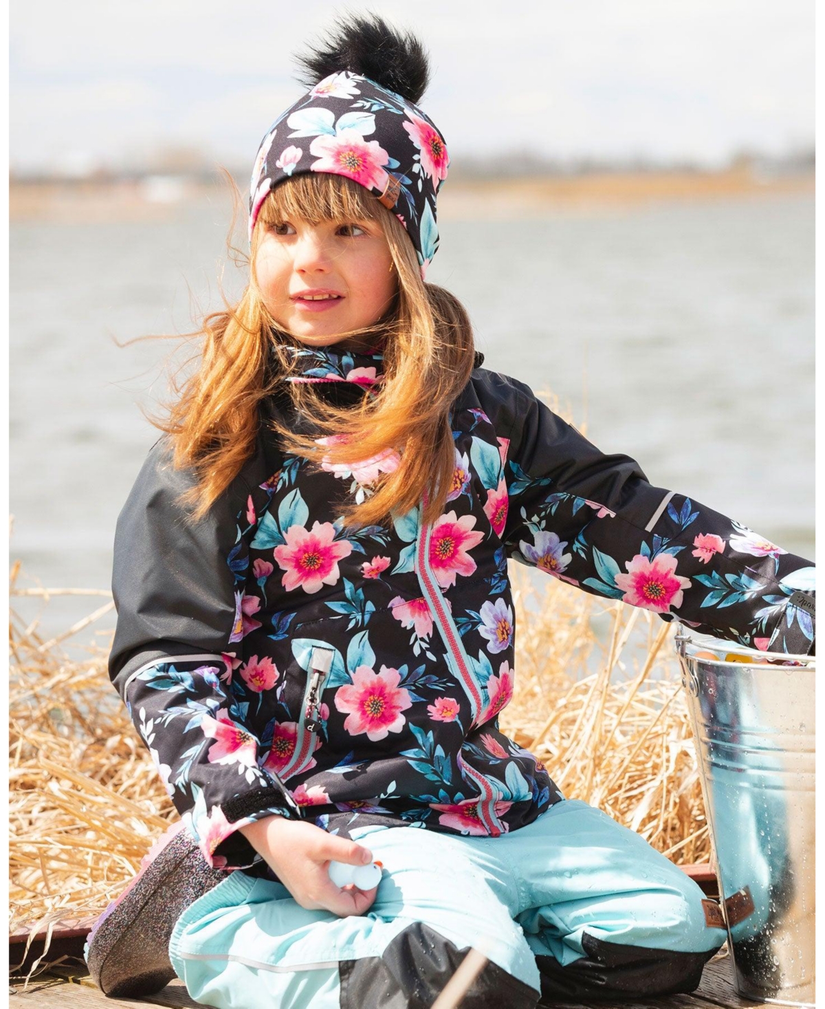 Deux par Deux Little Girls 3-in-1 Two-Piece Mid-Season Outerwear Inner Jacket
