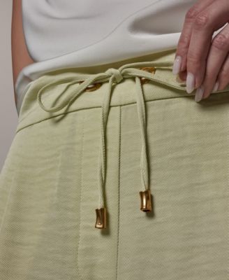 Petite Ripple Wide-Leg Pants