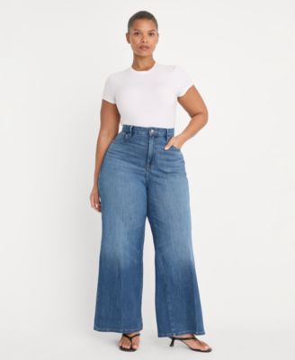 Women's Soft Tech Palazzo Ankle-Length Jeans