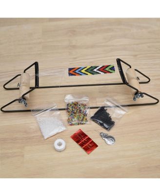 Metal Bead Loom Kit Thread 18 Glass Beads Bracelets Necklaces Belts