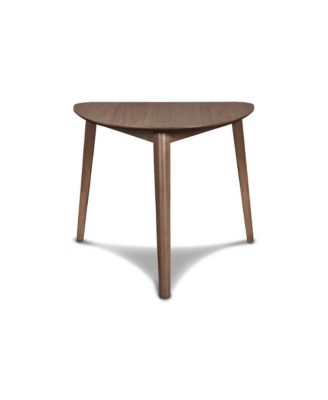 Furniture Oscar 32" Solid Wood Triangle Corner Table