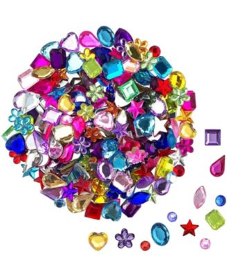 600pcs Flatback Rhinestones Jewels Pirate Party Crafting Embellishments 6 Shapes