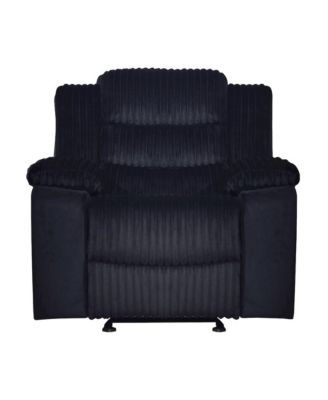 Willow Wood and Fabric Glider Recliner
