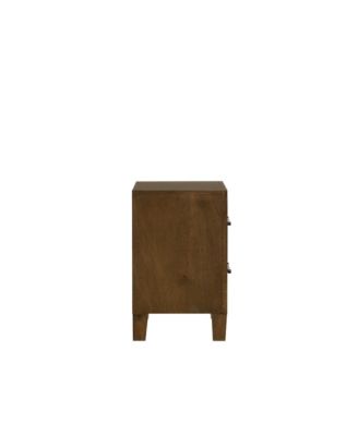 Ballard Wood 2-Drawer Nightstand in Walnut