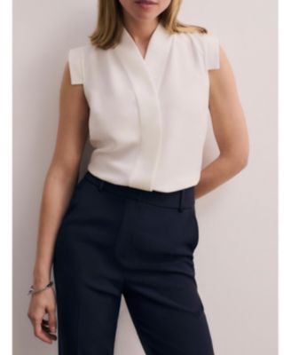 Women's Bowery Sleeveless Silk Blouse