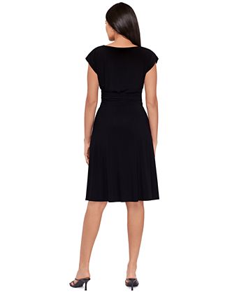 short black dress for women METOES Women's 2024 Mini Swan Neck Long Sleeve Dress : Clothing, Shoes & Jewelry Keyhole back Velvi - Evelyn Mini Dress