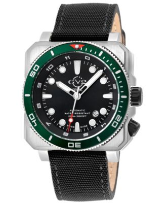 Men's XO Submarine Swiss Automatic Canvas Strap Watch