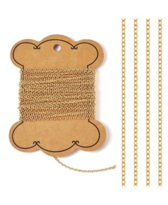 16.4 feet Heart Link Chains Permanent Necklace Soldered Card Paper