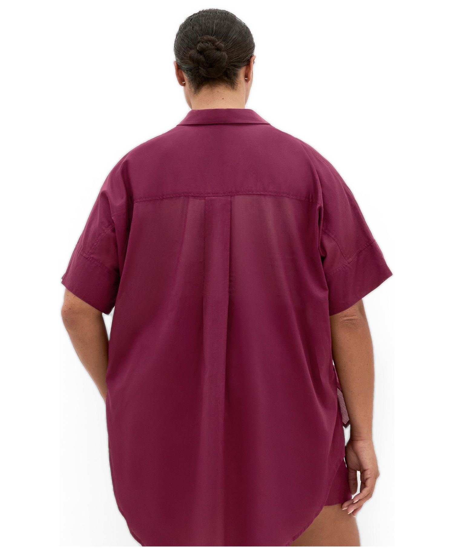 Plus Size Lola Longline Cotton Shirt