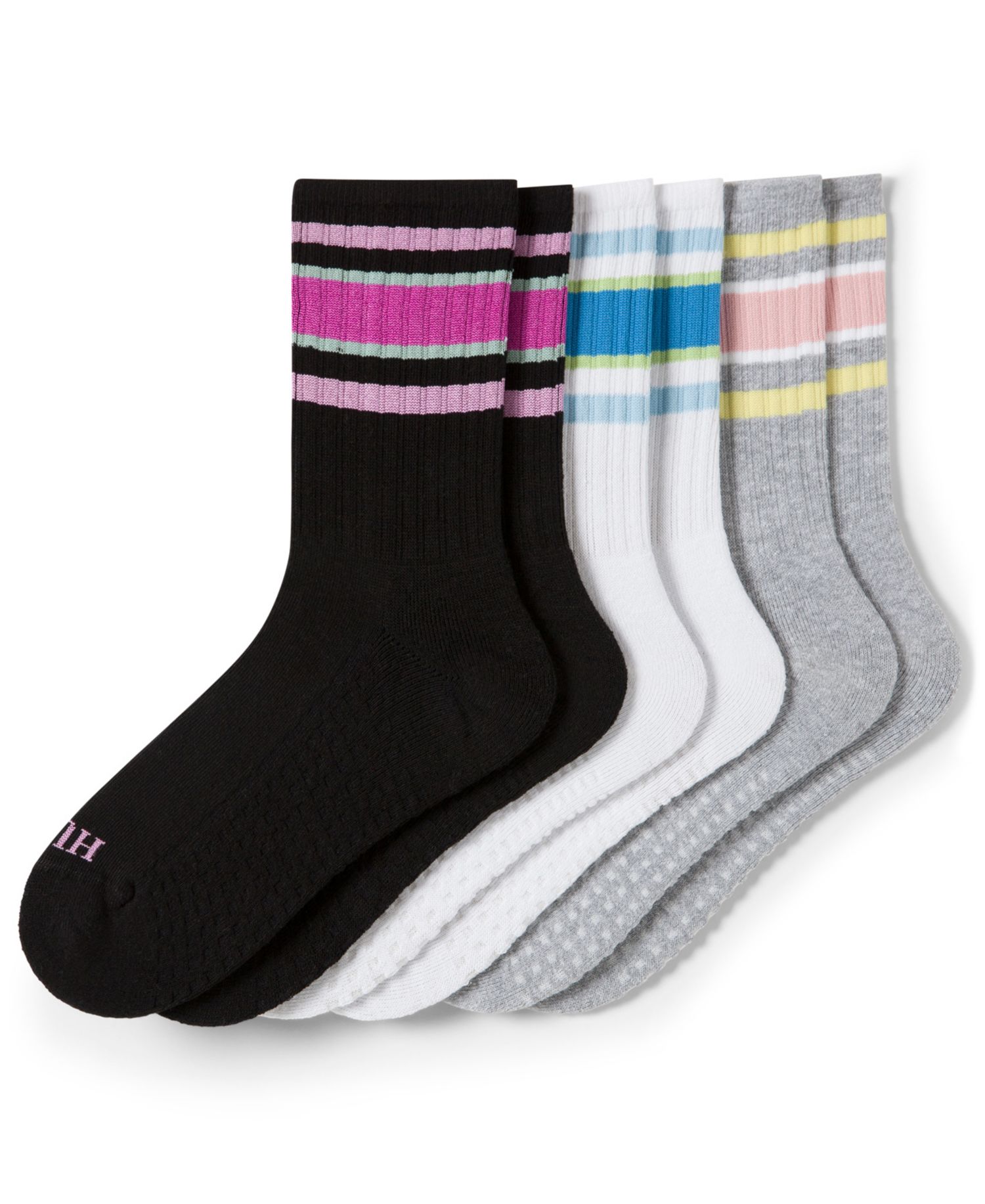 Women's 3-Pk. Air Cushion Sport Crew Socks U24404