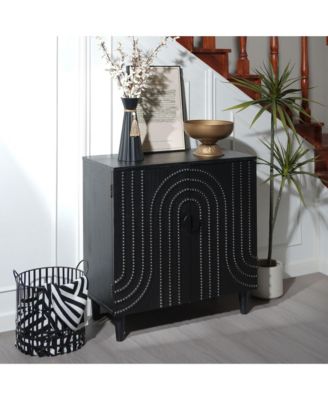 Modern Wood Storage Cabinet 30in Decorative Door Accent Sideboard For Bedroom Entryway