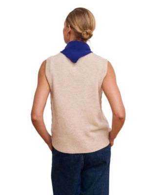 Women's Cable Detail Tank Sweaters