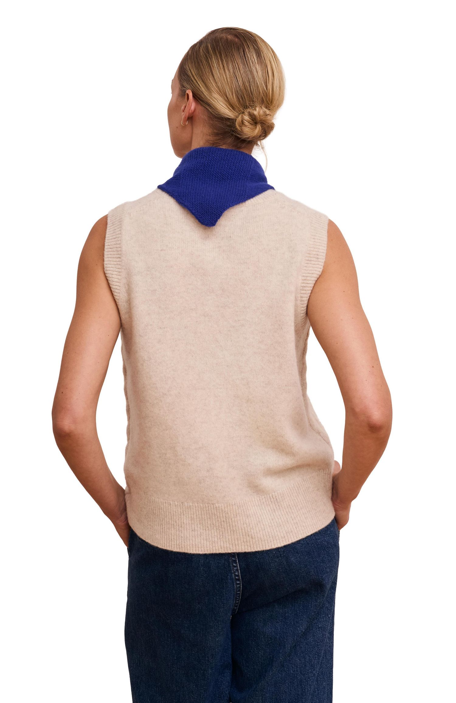 Women's Cable Detail Tank Sweaters