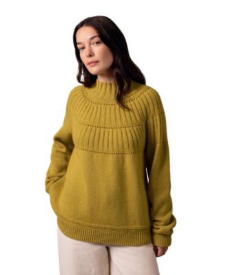Women's Textured Yoke Sweater