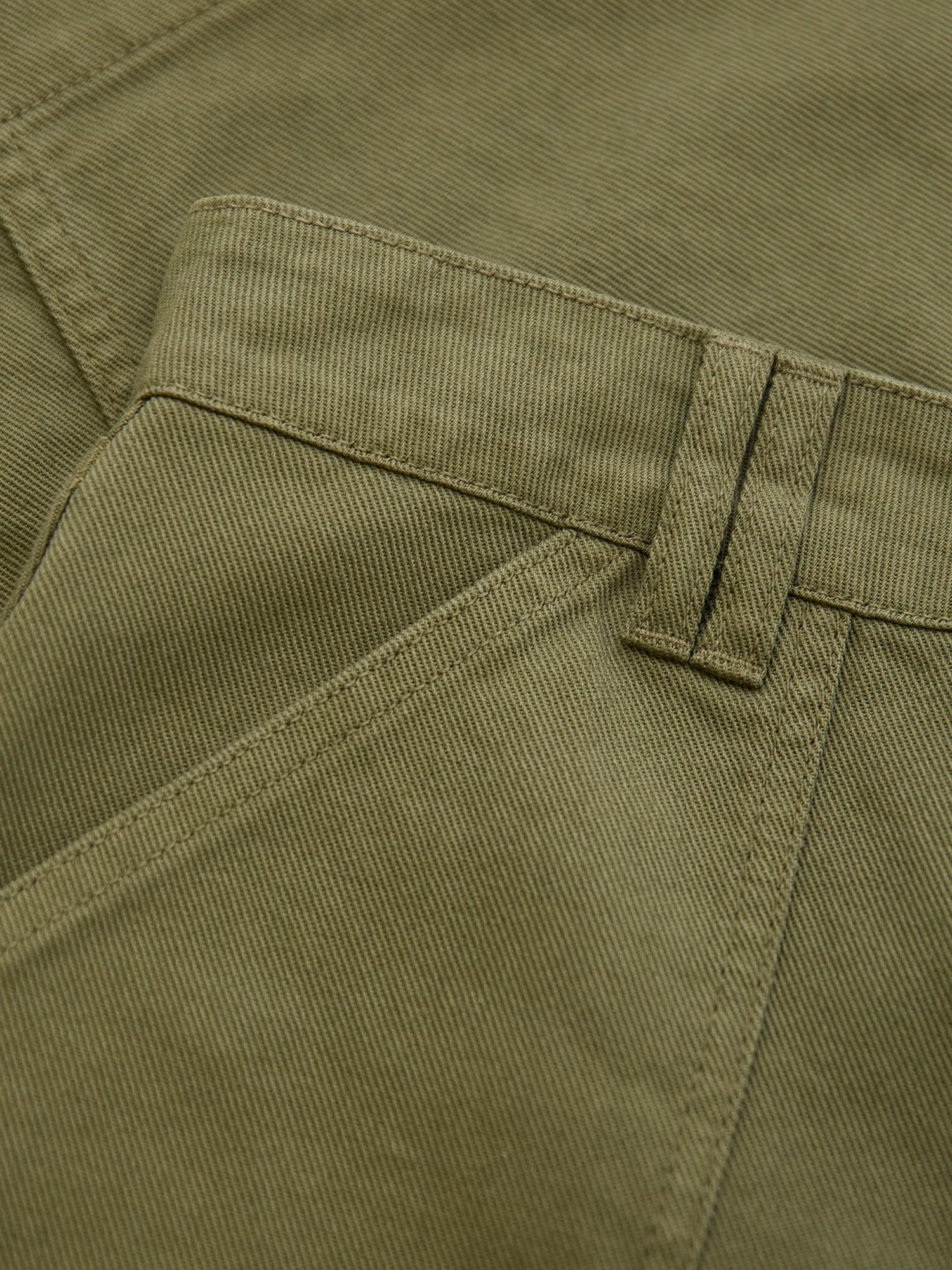 Women's Cotton Twill Midi Skirt