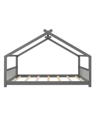 Full Size House Bed Wood Bed