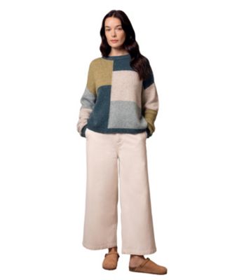 Women's Block Crew Neck Sweater