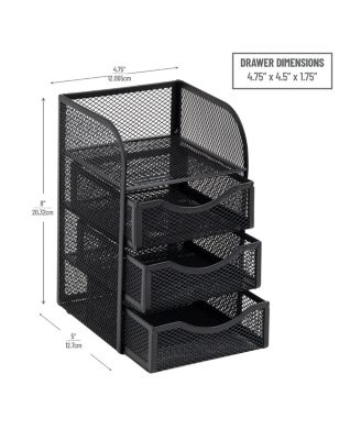 Mesh Binder Clip Basket Office Storage