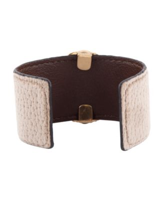 Blue Turquoise Velvet Cuff Golden Bracelet