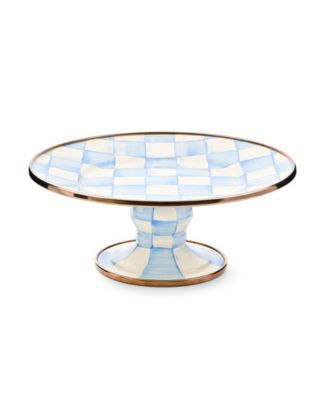 Sky Check 9" Mini Pedestal Platter
