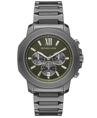 Men's Prescott Quartz Chronograph Gunmetal Stainless Steel Watch 44mm