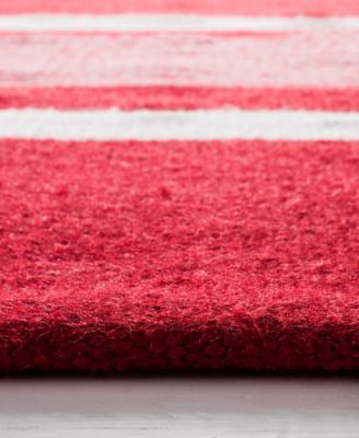 Hanover Stripe LRL2461D Red 8' X 10' Outdoor Area Rug
