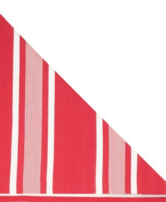 Hanover Stripe LRL2461D Red 9' X 12' Outdoor Area Rug