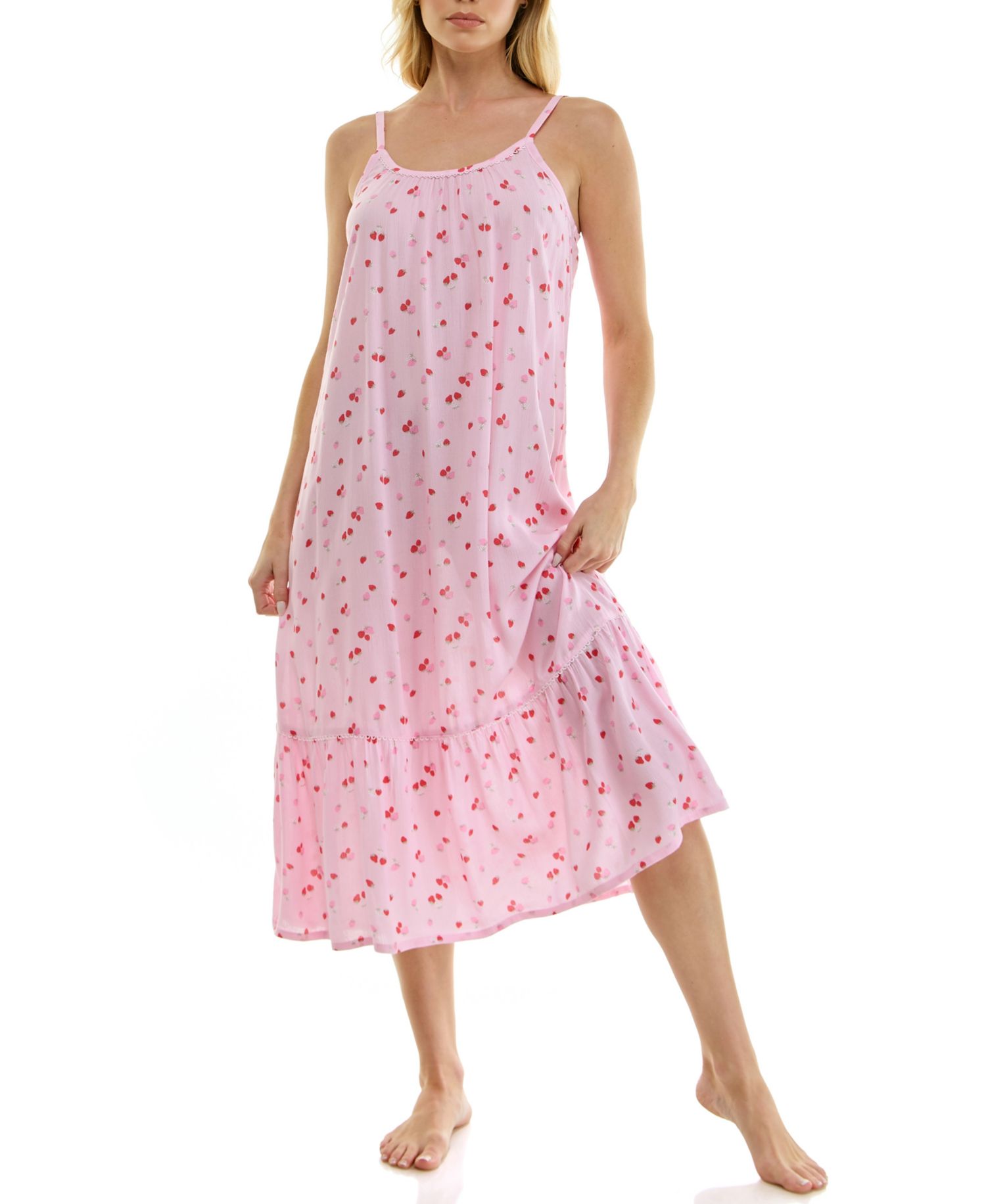 Women's Sleeveless Scoop Neck Cami Gown